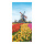 Motif imprimé "Paysage tulipes" papier  Color: coloré Size: 180x90cm