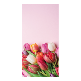 Motivdruck Tulpen Bouquet aus Stoff   Info: SCHWER ENTFLAMMBAR
