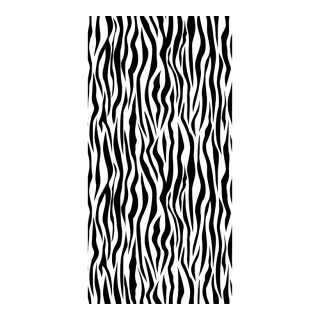 Motif imprimé "Motif zèbre" tissu  Color: noir/blanc Size: 180x90cm