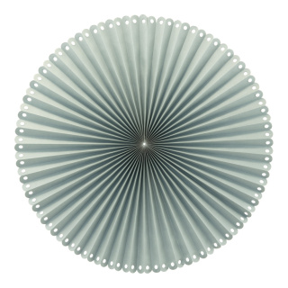 Honeycomb fan foldable, made of paper, with adhesive strip     Size: Ø 60cm    Color: light grey