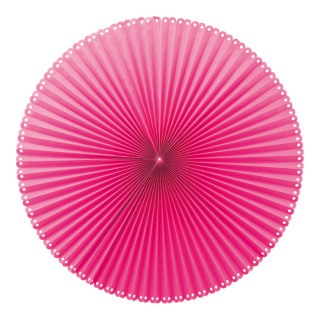 Honeycomb fan foldable made of paper - Material: with adhesive strip - Color: pink - Size: Ø 90cm