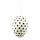 Easter egg with hanger, made of styrofoam     Size: 20cm    Color: white/black