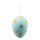 Easter egg with hanger, made of styrofoam     Size: 20cm    Color: blue/gold