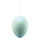 Oeuf de Pâques avec cintre, en polystyrène     Taille: 20cm    Color: bleu/or