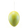 Easter egg glittered, with hanger, made of styrofoam     Size: 20cm    Color: green