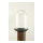 Glocke mit Sockel 2-teilig, aus Kunststoff     Groesse: H: 25cm, Ø 15cm - Farbe: klar/schwarz #