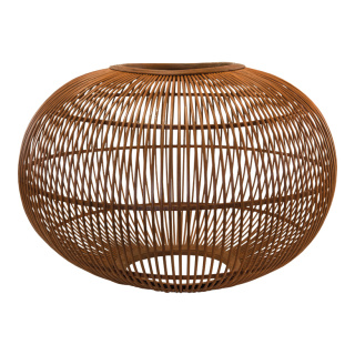 Lampenschirm aus Flechtwerk, aus Holz     Groesse:70x70x45cm    Farbe:natur/braun