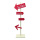 Panneau indicateur SALE 6 parties en bois  Color: rouge/blanc Size: H: 90cm