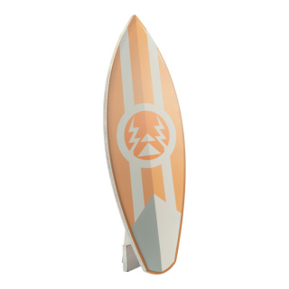 Surfbrett mit einklappbarer Stütze     Groesse: 50x25x10cm    Farbe: gelb/weiß