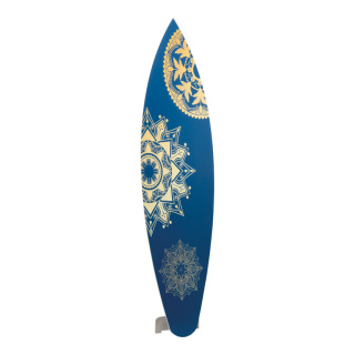 Surfbrett mit einklappbarer Stütze     Groesse: 160x50x40cm    Farbe: dunkelblau/gelb