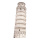 Cut-Out "Pisa", Stütze rückseitig klappbar, Größe: 90x34cm Farbe: weiß