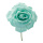 Tête de rose en mousse avec tige  Color: vert menthe Size: Ø 50cm