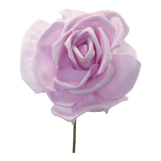 Rose flower head made of foam with stem - Material:  - Color: purple - Size: Ø 50cm