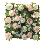 Blumenpaneel mit Pfingstrosen Größe:50x50cm Farbe: pink/weiß