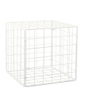 Metal cube, foldable,  Size:;30x30x30cm Color:white