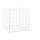 Metal cube foldable     Size: 30x30x30cm    Color: white