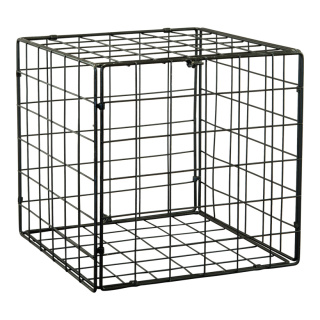 Cube en métal pliable     Taille: 30x30x30cm    Color: noir