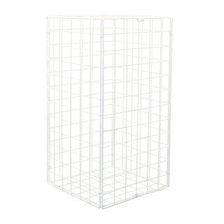 Cube en métal pliable     Taille: 30x30x60cm    Color: blanc