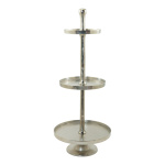 etagere 3-tire, multi-part, made of aluminum and nickel...