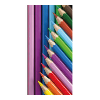 Banner "coloured pencils" paper - Material:  - Color: multicoloured - Size: 180x90cm