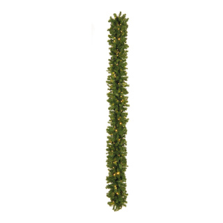 Noble fir garland Deluxe" with 400 tips and 240 warm white LEDs - Material: made of plastic - Color: green/warm white - Size: 250x30cm