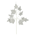Ahornblattzweig aus Polyester Größe:80x50cm,  Farbe: weiß
