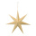 Étoile pliante 7 pointes avec cintre aspect bois en carton optique bois Color: nature Size: Ø 40cm