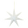 Étoile pliante 7 pointes avec cintre en papier Color: blanc/doré Size: 40cm