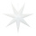 Étoile pliante 7 pointes câble dalimentation 3 m interrupteur et prise sans ampoule motif de trous avec cintre Color: blanc Size: 60cm