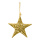 Wicker star  - Material: out of willow - Color: gold - Size: 20cm
