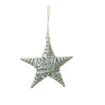 Wicker star  - Material: out of willow - Color: silver -...