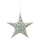 Wicker star  - Material: out of willow - Color: silver - Size: 30cm