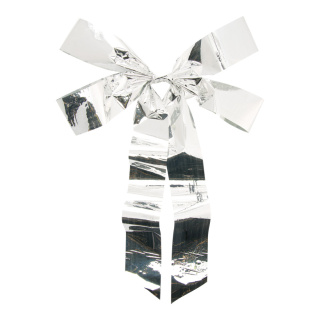 Foil bow with 4 loops - Material: made of pvc-foil - Color: silber - Size: 73x55cm