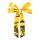 Folienschleife mit 4 Schlaufen, aus PVC-Folie     Groesse:73x55cm    Farbe:gold