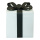 Paquet cadeau  en polystyrène Color: blanc/noir Size: 15x15cm