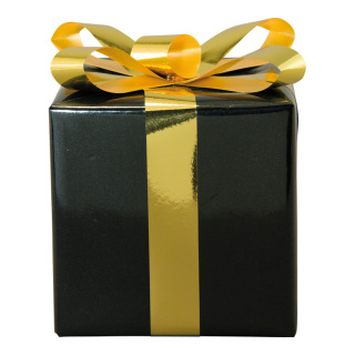 Gift box  - Material: out of styrofoam - Color: black/gold - Size: 15x15cm