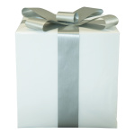 Paquet cadeau  en polystyrène Color: blanc/argent...