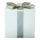 Geschenkpaket aus Styropor, mit Folienschleife     Groesse:30x30cm    Farbe:weiß/silber