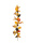 Girlande aus Kunststoff/Styropor, mit Dekoration     Groesse:120cm    Farbe:orange/braun