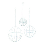 Balls 3 pcs./set, made of metal, for hanging     Size:...