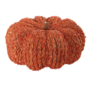 Pumpkin  - Material: made of styrofoam/bast - Color: orange - Size: 15x30x30cm