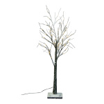 Arbre LED enneigé avec 48 LEDs blanc chaud...