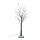 LED-Baum beschneit, mit 48 warm weißen LEDs, für innen, aus Kunststoff, 3m Anschlusskabel, mit 20x20x2cm Standfuß Abmessung: 120cm Farbe: schwarz/warm weiß