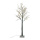 LED-Baum beschneit, mit 120 warm weißen LEDs, für innen, aus Kunststoff, 3m Anschlusskabel, mit 23,5x23,5x3cm Standfuß Abmessung: 180cm Farbe: schwarz/warm weiß