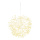 MicroLED ball with 384 warm white LEDs - Material: made of plastic - Color: white/warm white - Size: 30cm