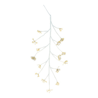 MicroLED-branch with 150 warm white LEDs - Material: made of plastic - Color: white/warm white - Size: 80cm
