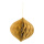 Ornament onion-shaped foldable with hanger - Material: out of paper - Color: gold - Size: 25cm