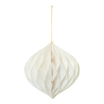 Ornament onion-shaped foldable with hanger - Material:...