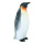 Pingouin  en polystyrène/fourrure synthétique Color: blanc/noir Size: 58x26x22cm