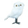 Snow owl  - Material: made of styrofoam/fake fur - Color: white - Size: 25x16x8cm
